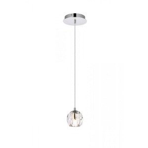 Elegant Lighting Eren 1 light Chrome pendant - 1 of 4