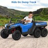 24V 4WD Electric Remote Control Riding Dump Truck, 2 Seats Kids Riding Car with Music Player and LED Lights - 4 of 4