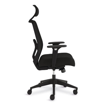 Black Mesh Mid-Back Task Chair with Adjustable Arms