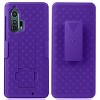 Nakedcellphone Case with Stand and Belt Clip Holster for Motorola Edge Plus (2020) - 2 of 4