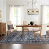Washable Vintage Area Rug - Non-Slip Backing, Stain-Resistant Oriental Design, Low-Pile Farmhouse Accent Rug for Bedroom, Living Room - 4 of 4