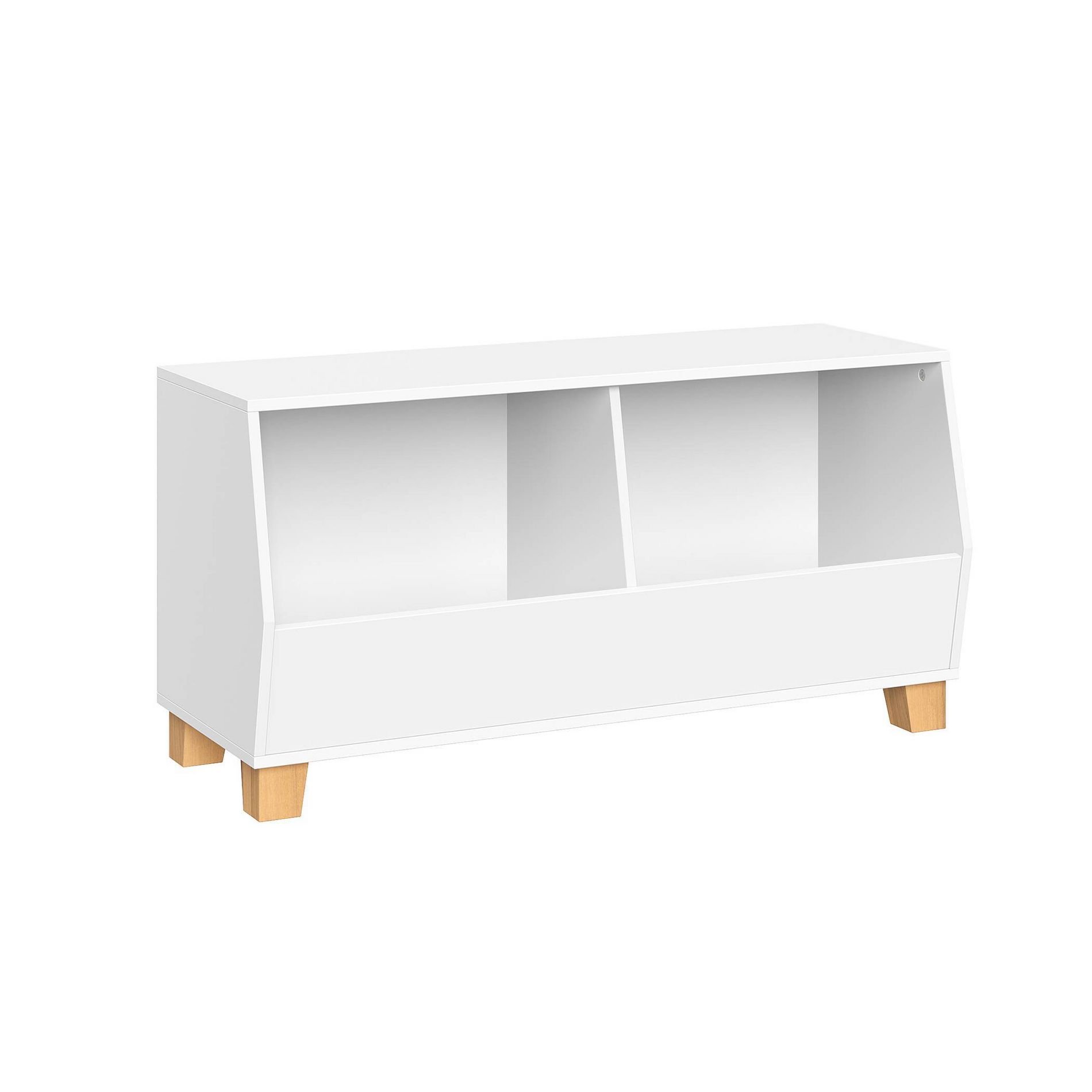 RiverRidge Kids' CatchAll 35" Toy Storage Organizer with 3 Cubbies and 2 Storage Compartments White