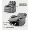 Oversized Recliner Chairs with Heat and Massage - Lazy Sofa for Adults- Manual Chair Recliner with Cup Holder - 2 of 4