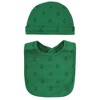Hudson Baby Unisex Baby Cotton Bib and Headband or Caps Set, Moose Wonderful Time, One Size - 4 of 4