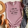 Simply Sage Market I Run On Kisses And Chaos Short Sleeve Tee - 3 of 4