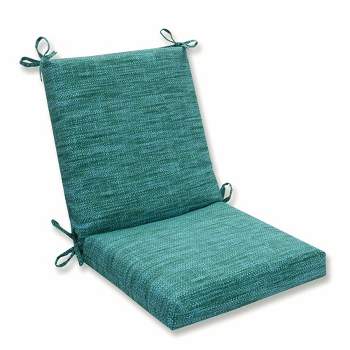 Outdoor/Indoor Remi Squared Corners Chair Cushion - Blue - Pillow Perfect