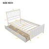 Luxystar Twin size Platform Bed with 2 Drawers for Bedroom and Guest Room - 2 of 4