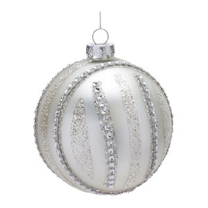 Melrose Jeweled Glass Ball Ornament (Set of 6) - 1 of 3