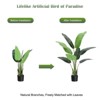 2pcs Bird of Paradise Artificial Plant, 5 Feet Faux Bird Paradise Plant Green Tropical Artificial Plants - 3 of 4