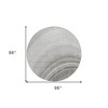Gray Silver And Beige Abstract Washable Indoor Outdoor Area Rug - 3 of 4