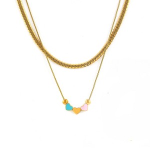 Snake Bone Chain Set - HTUTWOO™ Sweet Romantic Heart Shaped Necklace, for Everyday Birthday Holidays Gifts - 1 of 4
