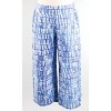 Women's Crop Pant Royal Batik Linen Blend - habitat - 2 of 3