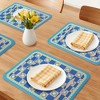 REGALWOVEN Placemats Set of 6 Leather Placemats for Kitchen Dining Table Decor  Heat Resistant - 2 of 4