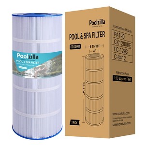 Poolzilla Replacement Pool Filter for PA120, CX1200RE, C1200, C-8412, FC-1293, Waterway Clearwater II, Pro Clean 125, 817-0125N, Aladdin 22002 - 1 of 1