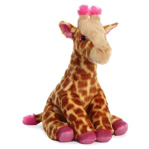 Aurora Destination Nation Boutique 12" Giraffe Pink Stuffed Animal - 1 of 4