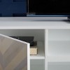 Tay 2 Shelf Pattern Media Stand - MED5012 - White Washed - Safavieh - 2 of 4