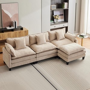 Oversized L-Shaped Modular Sectional Sofa – for Living Room - 1 of 4
