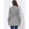 INSPIRE CHIC Women's Peter Pan Collar Single Breasted Winter Long Overcoat - 4 of 4