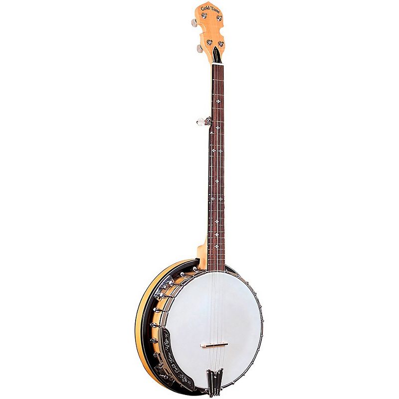 Gold Tone MC-150R/P/L Left-Handed Maple Classic Banjo with Steel Tone Ring Gloss Natural, 1 of 2