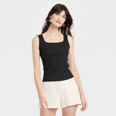 Women's Ribbed Tank Top - A New Day™