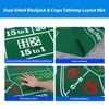 GSE 36" x 72" Double-Sided Casino Layout Felt, Las Vegas Style Tabletop Mat for Parties, Home Entertainment, Poker Game Night - 3 of 4