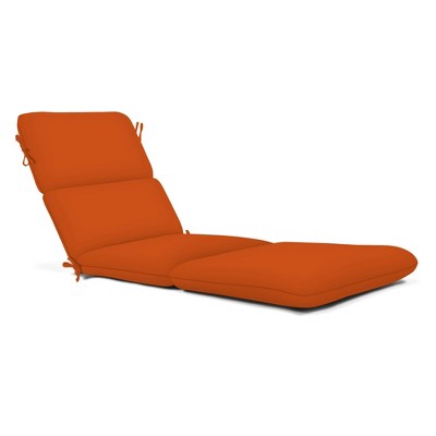 Casual Cushion Fabric 1-Piece Outdoor Chaise Cushion, 22.5"W x 74"L