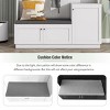 Elegant Hall Tree With Comfort And Storage Cabinet, Hallway Shoe Cabinet With Bench And Cushion, Modern Coat Rack With Hooks -Cuddlewood - 4 of 4