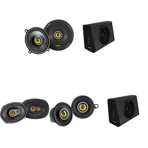 Kicker (2) 11PT250 Powered Sub Enclosure & 46CSC6934 6x9", 46CSC54 5.25", 46CSC354 3.5" Bundle - 1 of 4
