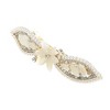 Unique Bargains Willow Leaves French Barrette Hair Clips Gold Tone Beige 1 Pc - 4 of 4