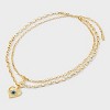 SUGARFIX by BaubleBar Guarding Gaze Multi-Strand Necklace - Gold/Blue: Brass Statement with Lobster Clasp - 3 of 4
