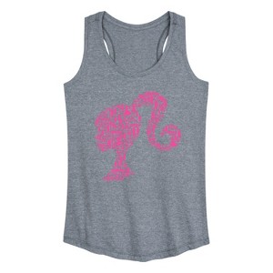 Women's - Barbie - Lifestyle Silhouette Graphic Racerback Tank - 1 of 4