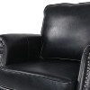 GDFStudio Dowd 36.50" Faux Leather Club Chair with Nailhead Trim - image 4 of 4