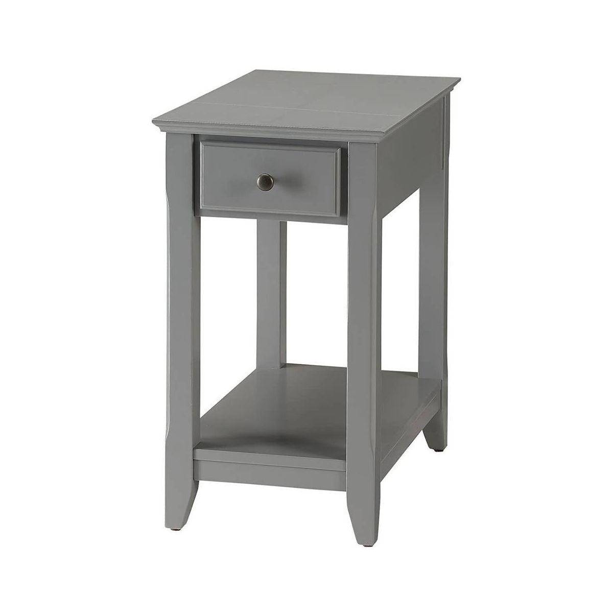 13" Bertie Accent Table Gray - Acme Furniture