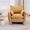 ModernLuxe Chenille Fabric Accent Chair, Upholstered Armchair with Pillows and Side Pocket for Living Room, Bedroom or Office - 2 of 4