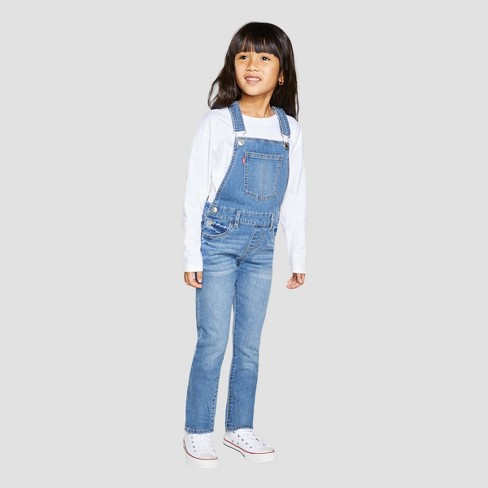 Girls on sale denim shortalls