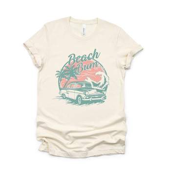 Simply Sage Market Women's Beach Bum Vintage Car Short Sleeve Graphic Tee