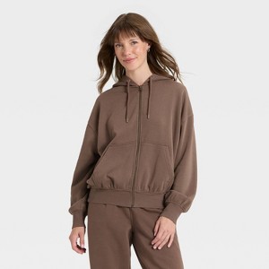 Women's Full Zip Hoodie Pullover Sweatshirt - Universal Thread™ - 1 of 3
