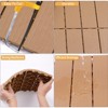Gulches Interlocking Deck Tiles Flooring, 12.00"x12.00"(Pack of 44), Patio Flooring Outdoor  for Garden Poolside Front/Back Yard, Burlywood - 3 of 4