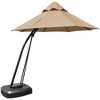 Tangkula 11ft Cantilever Offset Hanging 360°Rotation Patio Umbrella with Umbrella Base - 4 of 4
