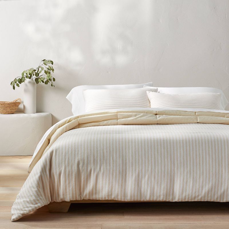 Heavyweight Linen Blend Stripe Comforter & Sham Set - Casaluna™, 2 of 15