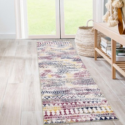 Boho Rug Beige Area Rug Machine Washable Tan Rugs for Bedroom Non Slip Indoor Rugs for Office