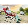 Ridstar Extra-Large Portable Camping Folding Chair with Side Table & Pockets for Fishing, Travel & Picnics-Red - 3 of 4