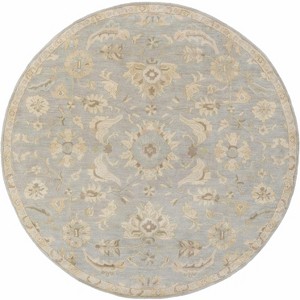 Hauteloom Copen Beige Floral Wool Rug - 1 of 4