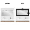 Amanti Art Mirror Makeover Bathroom Mirror Frame Border Kit - Fully Assembled Peel and Stick Frame - Mirror NOT Included - Shipwreck  Narrow Trim - 4 of 4