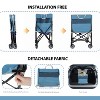 Rolling Ball Storage Cart w/Wheels, Collapsible Garage Sports Equipment Organizer for Volleyball Basketball Tennis Toy Storage Multi-Sport Family Gym - 4 of 4