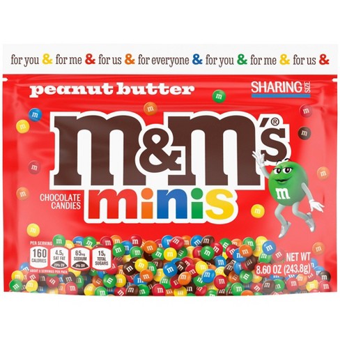 M&m's Milk Chocolate Minis Sharing Size Candies - 9.4oz : Target