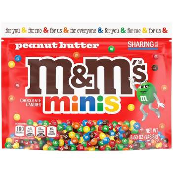 M&M's Minis Peanut Butter Stand Up Pouch - 8.6oz