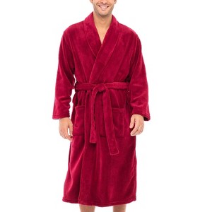 ADR Plush Fleece Men's Robe, Soft Cozy Warm Men's Bathrobe, Bath Robe - 1 of 4