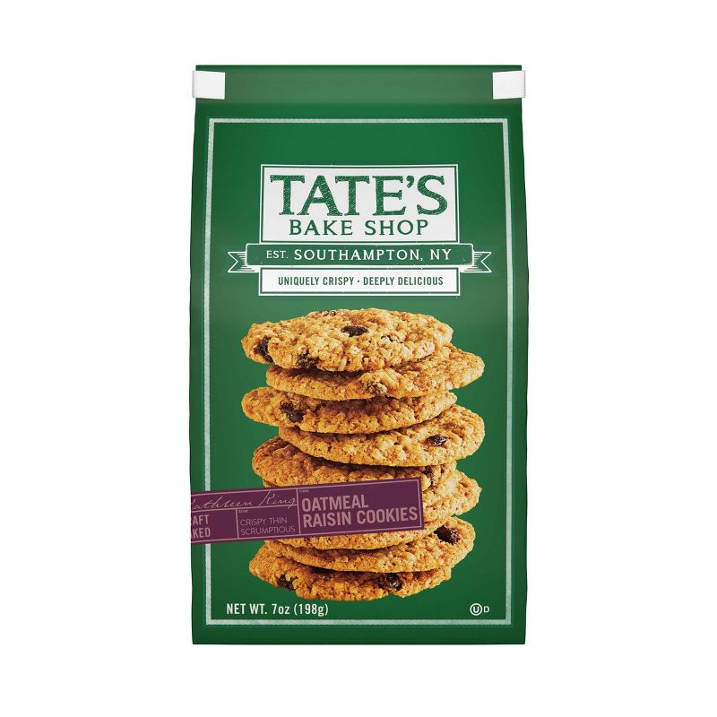 Tate's Bake Shop Oatmeal Raisin Cookies - 7oz, 1 of 17