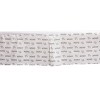 Bacati - Love Gray/white kisses n hugs Crib/Toddler Bed Skirt - 3 of 3